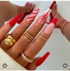 Cute Christmas Nails, Christmas Nails Easy, Nails For Kids, Manicure Y Pedicure