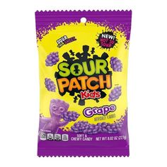 sour patch kids grape gummy candy