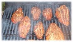 steaks are cooking on the grill and being grilled