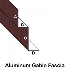 the aluminum cable fascia is shown in brown