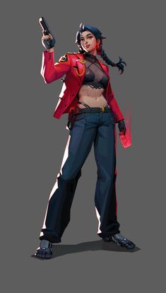 ArtStation - 幸运_瓦罗兰特粉丝艺术-Battlefield Lucky Star_valorant Game art style practice Game Art Style, Concept Artist Portfolio, Cyberpunk Games, Character Turnaround, Character Collection, Character Sketches, Game Concept Art