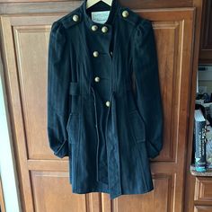 Too Small On Me So Selling It. Cartonnier Size 6 Coats Vintage, Anthropologie Jacket, Anthropologie, Jackets & Coats, Jackets For Women, Size 6, Women Shopping, Black, Color