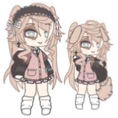 Gacha Avatar, Puppy Girl, Girl Oc, Chibi Body