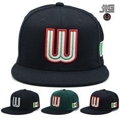 Thank you for shopping at JLGUSA Showcase your love for Mexico with this stylish baseball cap featuring a 3D M reversed upside-down embroidery and on the side Mexico flag. The snapback hat is made of high-quality acrylic material that is comfortable and breathable, perfect for casual occasions. Its adjustable snapback design ensures a snug fit for all head sizes. The flat brim and solid pattern add a touch of sporty elegance to this hat, making it a perfect accessory for both summer and fall. Th Cheap Novelty Snapback Baseball Cap, Cheap Novelty Adjustable Snapback Hat, Cheap Adjustable Novelty Snapback Hat, 3d M, Embroidery Baseball, Mexico Flag, Snapback Caps, Skull Cap Beanie, Acrylic Material