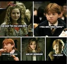 harry potter and hermione are the same person in this movie, but they have different expressions