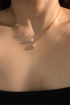 18K Real Gold Plated Diamond Cross Necklace Opal Necklace Silver, Diamond Cross Necklace, Pink Pearl Necklace, Blue Gemstone Rings, Best Gifts For Her, Waterproof Jewelry, Diamond Cross, Silver Shop, Pink Ring