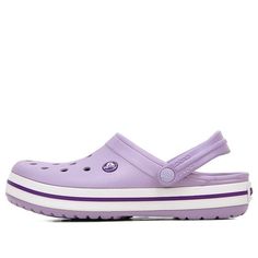 Crocs Shoes Sports sandals 11016-50Q (Light/Unisex/Wear-resistant) Purple Clogs For Summer Beach, Purple Beach Clogs For Summer, Purple Summer Beach Clogs, Purple Slip-on Beach Clogs, Purple Slip-on Clogs For Summer, Purple Cushioned Slip-on Sandals, Purple Sandals With Cushioned Footbed And Round Toe, Purple Synthetic Slides With Round Toe, Casual Purple Sandals With Removable Insole