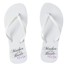 Mother of the Bride Wedding | Flip Flops#summershoes #flowery #floral #flipflops #zazzle Mother Gifts Wedding, Bride Sandals, Navy Blue Bridesmaids, Floral Flip Flops, Wedding Flip Flops, Bride Floral, Merry Christmas Diy, Floral Sandals, Floral Ornament