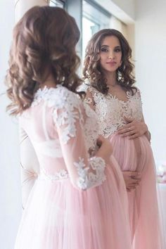 Maternity Prom Dresses, Maternity Lace Dress, Long Tulle Skirt, Dress For Photoshoot, Lace Maternity Dress, Tulle Long Skirt, Baby Shower Dresses, Perfect Prom Dress, Long Prom Dresses