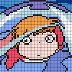 an image of a cartoon character made out of pixels