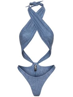 Self-tie halter neck closure. Lined. SIZING:,1/S = 1,2/M= 2,3/L= 3. Model is wearing a size1