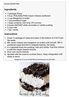 an ice cream cake recipe with instructions