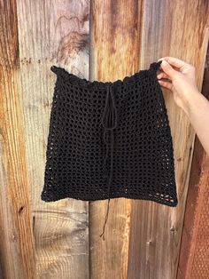 Form fitting black mesh skirt 🍓 This piece fits as a XS/S, there is a long string to adjust to your waist size  About 13" tall and 15" wide, waist is about 31" For size in the video I am  5'4" 118 LB Please note that crochet items are handmade and may have imperfections. Please hand wash and lay flat to dry 🧼 🫧 Summer Stretch Mesh Skirt, Drawstring Black Beach Bottoms, Black Drawstring Bottoms For Beach Season, Beach Season Black Drawstring Bottoms, Casual Mesh Beach Bottoms, Casual Mesh Bottoms For Beach, Fitted Black Skirt With Drawstring, Black Fitted Skirt With Drawstring, Stretch Skirt With Drawstring For Vacation