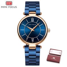 Women Waterproof Stainless Steel Quartz Watch Movement: Quartz Movement Gender: Women Display: Analog Band Material: Stainless Steel Watch band length Approx.: 20.3cm / 7.99 inch Watch band Width Approx.: 1.6cm / 0.63 inch Watch screen diameter Approx.: 3.0cm / 1.18 inch Watch case diameter Approx.: 3.5cm / 1.38 inch Watch case Thickness Approx.: 0.84cm / 0.33 inch Watch Weight Approx.: 79.5g / 0.18 lbs Package Included: - 1 x Watch - 1 x Gift Box Bracelet Watches Women, Cheap Watches, Blue Watches, Womens Watches Luxury, Mode Casual, Waterproof Watch, Watches Women Fashion, Women Wrist Watch, Women's Watch