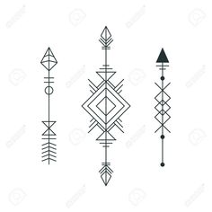 four different types of arrows in black and white stock photo, images and royalty illustrations