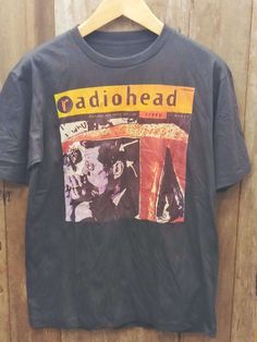 RADIOHEAD 100% Cotton New Vintage Band T Shirt - Vintage Band Shirts Radiohead 90s, Radiohead T Shirt, Radiohead Shirt, Abi Logo, Vintage Band Shirts, Vintage Band T Shirts, 90s Shirts, Concert Tshirts, Radiohead