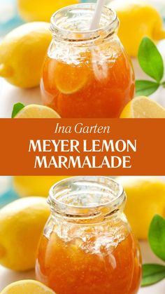 Ina Garten Meyer Lemon Marmalade Lemon Ginger Marmalade Recipe, Recipes Using Meyer Lemons, Meyer Lemon Marmalade Recipe, Myers Lemon Recipes, Ginger Marmalade Recipe, Myer Lemon Recipes, Lemon Marmalade Recipe, Homemade Marmalade, Meyer Lemon Recipes