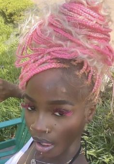 Braided Hairstyles Goddess Braids, Hairstyles Goddess Braids, Purple Braids, Cute Box Braids, Blonde Box Braids, Goddess Braids Hairstyles, Blonde Braids