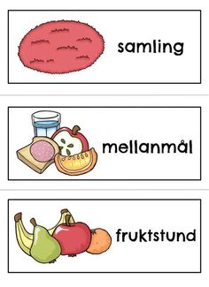 three different fruits and vegetables are shown with the words,'i am learning to read them