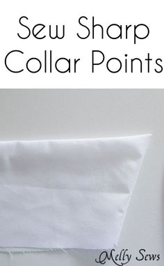 the sew sharp collar points are being used to make an easy sewing project for beginners