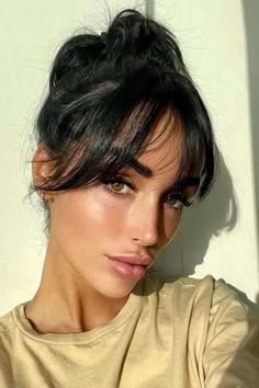 The It Girl Hair Trend: Curtain Bangs - Bangs With Medium Hair, Fringe Hairstyles, Long Hair With Bangs, Haircuts For Long Hair, Curtain Bangs, Long Hair Cuts, Aesthetic Hair, Gorgeous Hair, Hairstyles With Bangs