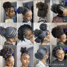 #Curly #curlyhairstyles #Coilyhairstyles #4bcurls #4bcurls #Straighthairstyles #Bald/shavenhairstyles Natural Hair Bun Styles, Hair For Black Women, Protective Hairstyles For Natural Hair, Quick Natural Hair Styles, Cute Curly Hairstyles, Curly Hair Styles Easy, Hairdos For Curly Hair, Natural Curls Hairstyles, Natural Hair Styles Easy