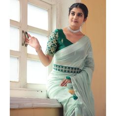 Light Sea Green colored saree is made from georgette fabric which is highlighted with zari striped weaving work as shown. comes along with embroidered rangoli silk blouse which you can customise as per your design/style with embroidered belt. Occasion - You can wear this saree for parties, functions and events. Note:- the actual product may differ slightly in color and design from the one illustrated in the images when compared with computer or mobile screen. Measurements: Saree : Georgette : 5. Semi-stitched Georgette Blouse With Embroidered Border, Pista Green Embroidered Blouse Piece For Festivals, Festival Blouse Piece In Pista Green With Embroidered Border, Designer Georgette Blouse With Embroidered Border, Festive Georgette Blouse With Embroidered Border, Bollywood Style Georgette Blouse With Embroidered Border, Bollywood-style Georgette Blouse With Embroidered Border, Pista Green Saree With Embroidered Border, Pista Green Saree With Embroidered Border For Diwali