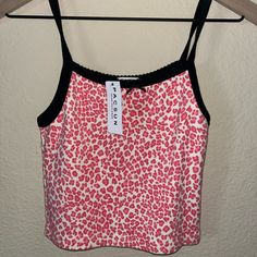 Nwt Pacsun John Galt Tank Top. In Pink And Black. Selling Because It’s Been Sitting In My Closet And I’ve Never Reached For It. Comes From A Smoke Free Home. Cute Stretch Tank Top For Summer, Spring Pink Printed Crop Top, Pink Stretch Tank Top For Day Out, Summer Printed Crop Top Tank, Pink Cropped Tank Top For Spring, Fitted Pink Printed Crop Top, Pink Stretch Summer Tank Top, Pink Stretch Tank Top For Summer, Pink Floral Print Tank Top For Day Out