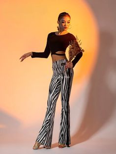 Fringe Cha Cha Samba Salsa Tango Latin Dance Clothes Women Ballroom Dancing Pants Practice Dance Ballroom Fringe Pants, Latin Dance Clothes, Practice Clothes, Women High Waist Pants, Dance Clothes, Dance Pants, Ballroom Dancing, High Waist Pants, Clothes Women