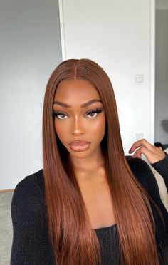 Light Brown Hair On Black Women, Cherry Blonde, Cinnamon Hair Colors, Cinnamon Hair, Ginger Hair Color, Dye Hair, Dyed Natural Hair, Fall 24