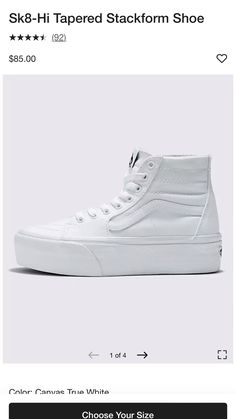 White Platform High-top Sneakers, Urban High-top Platform Sneakers With Chunky Platform, Urban High-top Chunky Platform Sneakers, High-top Vans Skate Shoes With Textured Sole, Vans High-top Skate Shoes With Textured Sole, Vans High-top Sneakers With Textured Sole, Urban Chunky Platform High-top Sneakers, High-top Platform Skate Shoes For Streetwear, Leather High-top Platform Skate Shoes