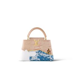 LOUIS VUITTON® - Capucines Mm - Beige Louis Vuitton Presents, Louis Bag, Louie Vuitton, San Tropez, Louis Vuitton Capucines, Luxury Bags Collection, Handbag Essentials, Jeff Koons, Takashi Murakami