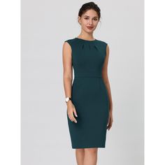 This dress can be a perfect addition to almost any outfit from formal to daily wear, great for work, meeting, office, businesses, work, party, cocktail, wedding, casual, daily dressing, etc. Pair with delicate necklace and heels for a chic office look. Comfortable and classic, this sleeveless sheath dress is perfect on its own or as a layer under a blazer or jacket. Elegant Sleeveless Mini Dress For Formal Occasions, Office Knee-length Bodycon Dress, Office-appropriate Knee-length Bodycon Dress, Elegant Sleeveless Midi Dress For Business, Sleeveless Midi Dress For Business, Business Midi Sheath Dress, Fitted Sleeveless Office Dress, Office Lady Sheath Midi Dress For Business, Knee-length Office Lady Bodycon Dress