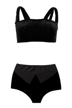 Bat Cut-Out Hot Pants Product Bat Cut Out, Square Neckline Top, Urban Looks, Swimsuit Dress, Swimsuit Shops, Dress Cover, Swimwear Outfit, Wide Straps, Black Stretch