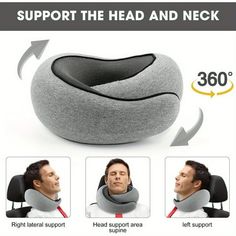 the head and neck pillow is designed to help you sleep in bed or work out