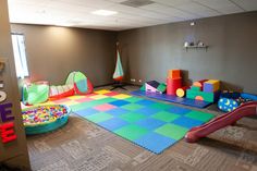 the children's playroom is clean and ready for their parents to use it