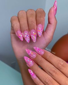 60 Latest Hot Pink Nail Designs To Try In 2023! 7 Heather Nails, Bright Fun Nails, Bright Neon Nails, Hot Pink Nail Designs, Neon Pink Nail, Neon Coral Nails, Hot Pink Nail, Summer Nails Neon, Pink Nail Ideas