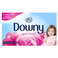 downy baby wipes with fresh scent, 240 sheets per box - pink roses