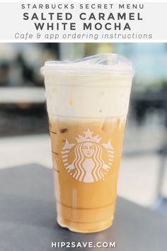 starbucks white mocha drink sitting on top of a table