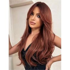 Questions? Leave A Comment Below! Sunkissed Hair Brunette, Ash Blonde Ombre, Color Cobrizo, Cherry Red Hair, Nude Colour, Wine Red Hair, Natural Red Hair, Red Wigs, Ombre Wigs