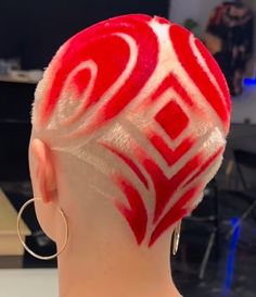 Shaved Hair With Designs, Shaved Designs In Hair, Buzzed Hair Dye Designs, Women Shaved Head, Buzzcut Dyed Hair, Buzzcut Designs, Buzzcut Women, Shaved Head Designs, Best Haircuts For Women