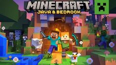 an image of a minecraft game with the title'java and bedbok '