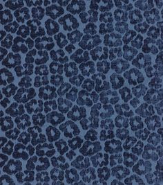 a blue and black animal print fabric