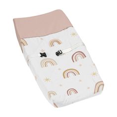 a baby sleeping bag with rainbows and stars on it