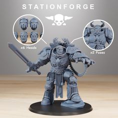 an image of a warhammer figure with instructions on how to use the statue for it