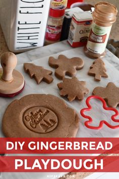 homemade gingerbread playdough recipe for kids