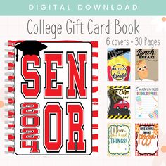 the college gift card book is open and ready to be used as a digital file