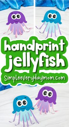 handprint jellyfish craft for kids to make