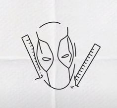 a drawing of a person's face with a ruler in front of it and the words measuring tape below