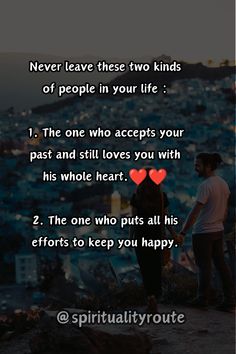 Never leave these two kinds of people in your life : 1. The one who accepts your past and still loves you with his whole heart.❤❤ 2. The one who puts all his efforts to keep you happy. Relationship advice healthy relationship advice best relationship advice relationship advice for women #Relationshipadvice #healthyrelationshipadvice #bestrelationshipadvice #relationshipadviceforwomen Relationship Advice Questions, Relationship Advice For Women, Happy Relationship, Two Kinds Of People, Best Relationship Advice, Relationship Questions, His Secret Obsession